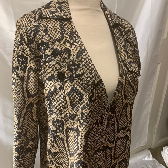 MOSSMAN The venomous shirt black and tan print size 2 - Picture 7 of 12